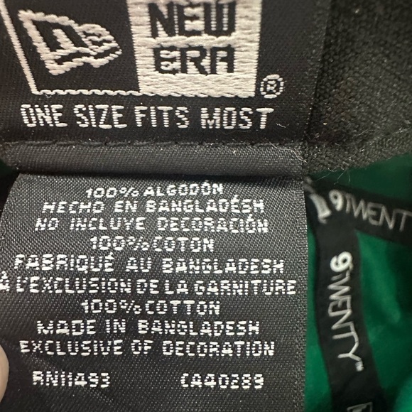 New Era Green and Red Boston Redsox  Baseball Cap Hat - Picture 4 of 6